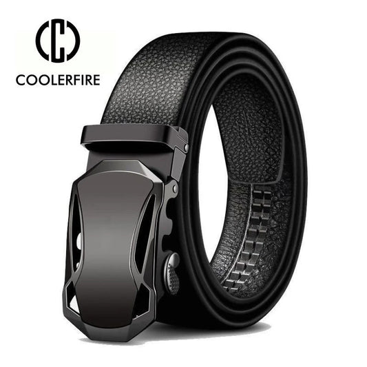 Men Belts Metal Automatic Buckle