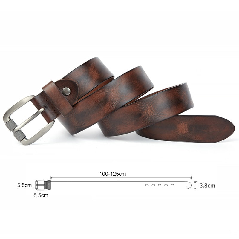 Belt Top Natural Genuine Leather