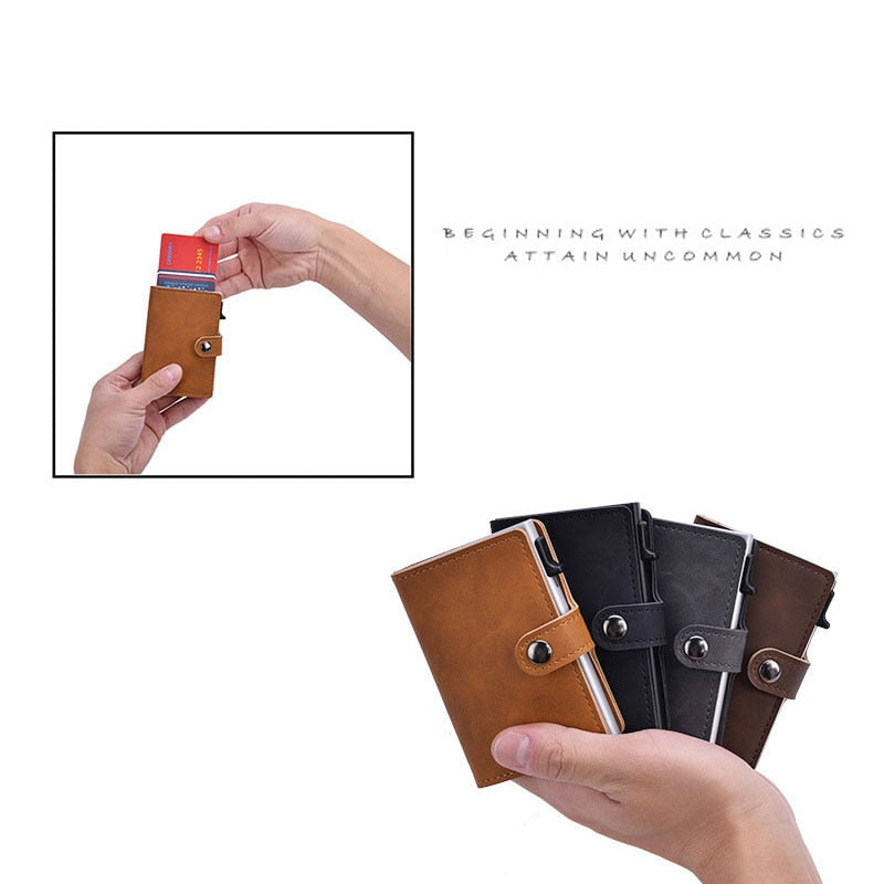 Blocking Vintage Men Credit Card Holder